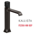 Vòi lavabo 1 lỗ thân cao - đá đen - màu đen Kallista P33164-NM-BGP