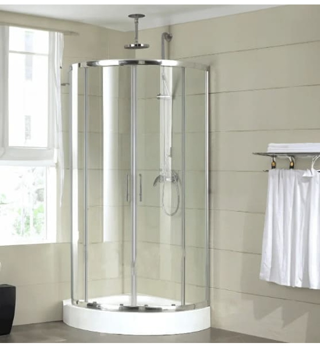 Cabin tắm đứng kính cửa lùa kèm đế Manhattan ME4142 + P410