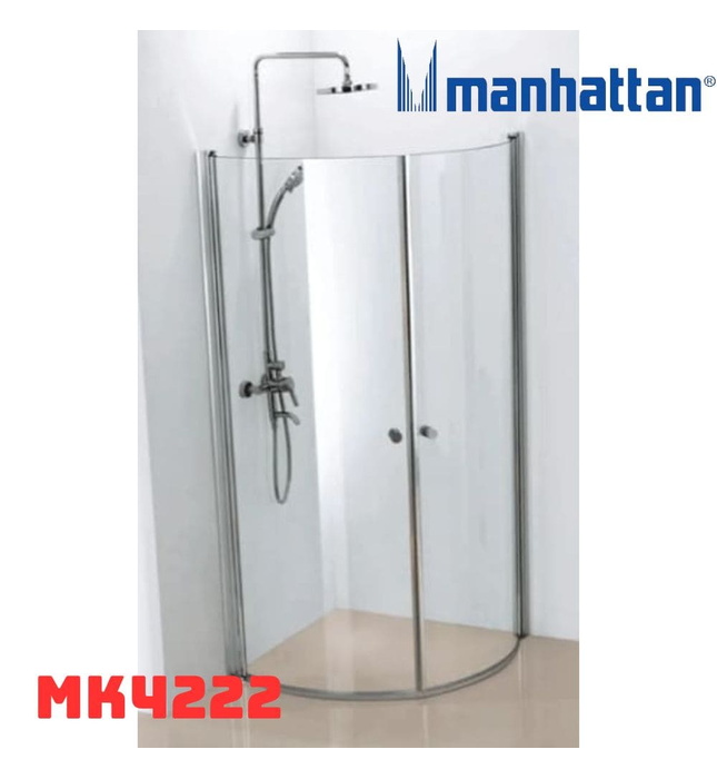 Cabin tắm đứng kính cửa mở 900x900 Manhattan MK4222