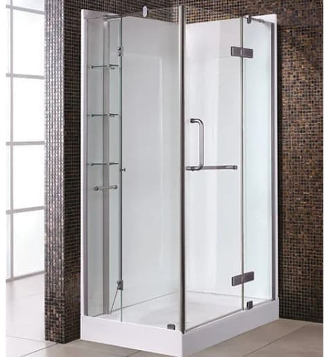 Cabin tắm đứng kính cửa mở kèm đế Manhattan MW1231+P1812