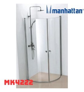 Cabin tắm đứng kính cửa mở 900x900 Manhattan MK4222