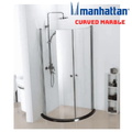 Đế phòng tắm đá marble 900x900mm MANHATTAN Curved Marble