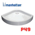 Đế tắm đứng chữ nhật 900x900 Manhattan P49