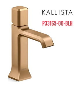 Vòi lavabo nóng lạnh 1 lỗ màu đồng Kallista P33165-00-BLH