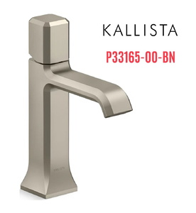 Vòi lavabo nóng lạnh 1 lỗ màu nickel Kallista P33165-00-BN