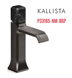 Vòi lavabo nóng lạnh 1 lỗ - đá đen - màu đen Kallista P33165-NM-BGP