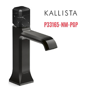 Vòi lavabo nóng lạnh 1 lỗ - đá đen - màu đen Kallista P33165-NM-PGP