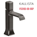 Vòi lavabo nóng lạnh 1 lỗ màu đen Kallista P33165-00-BGP