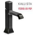 Vòi lavabo nóng lạnh 1 lỗ màu đen Kallista P33165-00-PGP