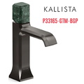 Vòi lavabo nóng lạnh 1 lỗ - đá xanh - màu đen Kallista P33165-GTM-BGP