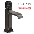 Vòi lavabo nóng lạnh 1 lỗ - đá đen - màu đen Kallista P33165-NM-BGP