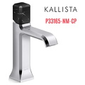 Vòi lavabo nóng lạnh 1 lỗ - đá đen - màu chrome Kallista P33165-NM-CP