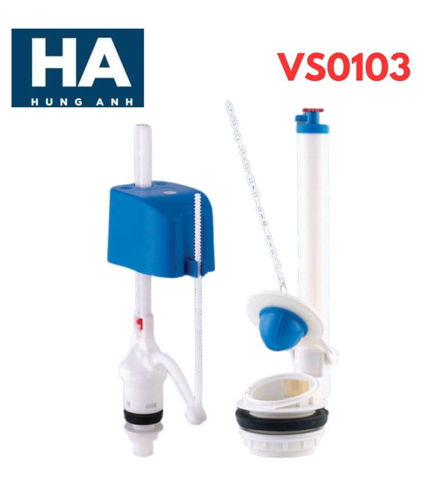 Bộ xả piston gạt trước Hùng Anh VS010301 (Gạt LB01) cho bồn cầu 2 khối