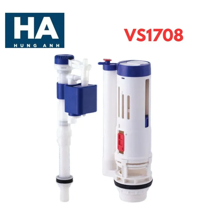 Bộ xả smart round két rời 3 win 2 nhấn Hùng Anh VS1708 (cao)