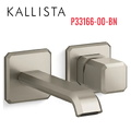 Vòi chậu lavabo gắn tường nóng lạnh màu nickel Kallista P33166-00-BN
