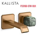 Vòi chậu lavabo gắn tường - đá xanh - màu đồng Kallista P33166-GTM-BLH