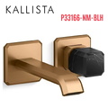 Vòi chậu lavabo gắn tường - đá đen - màu đồng Kallista P33166-NM-BLH