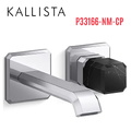 Vòi chậu lavabo gắn tường - đá đen - màu chrome Kallista P33166-NM-CP