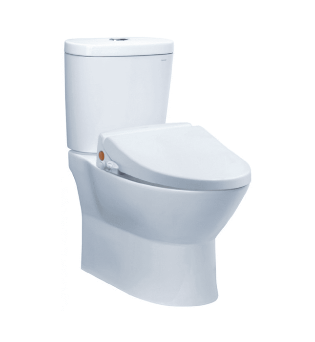 Bồn Cầu Hai Khối Caesar CD1320/TAF050 Nắp Rửa Cơ