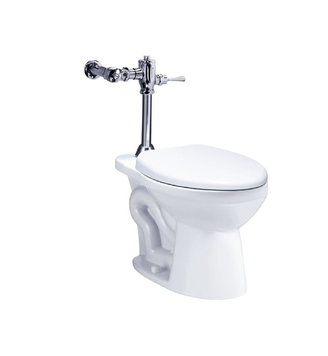 Bồn cầu cụt nhỏ gọn xả gạt nắp thường Caesar CP1333