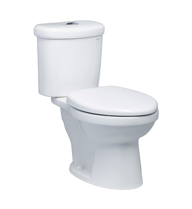 Bồn Cầu 2 Khối Xả Nhấn Đơn Caesar CTS1338 Nắp Êm