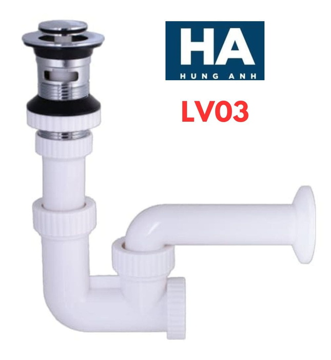Bộ xả lavabo nhấn Hùng Anh LV03