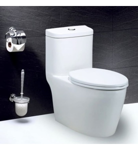 Bồn cầu 1 khối xả nhấn đôi nắp êm Caesar CD1375 (C1375C-PW)