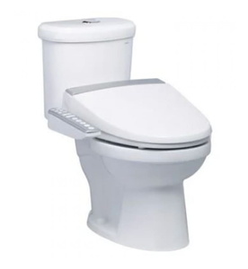 Bồn cầu 2 khối nắp điện tử Caesar CD1338+TAF200H