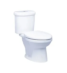 Bồn cầu 2 khối 1 xả nhấn đơn nắp thường Caesar CT1338