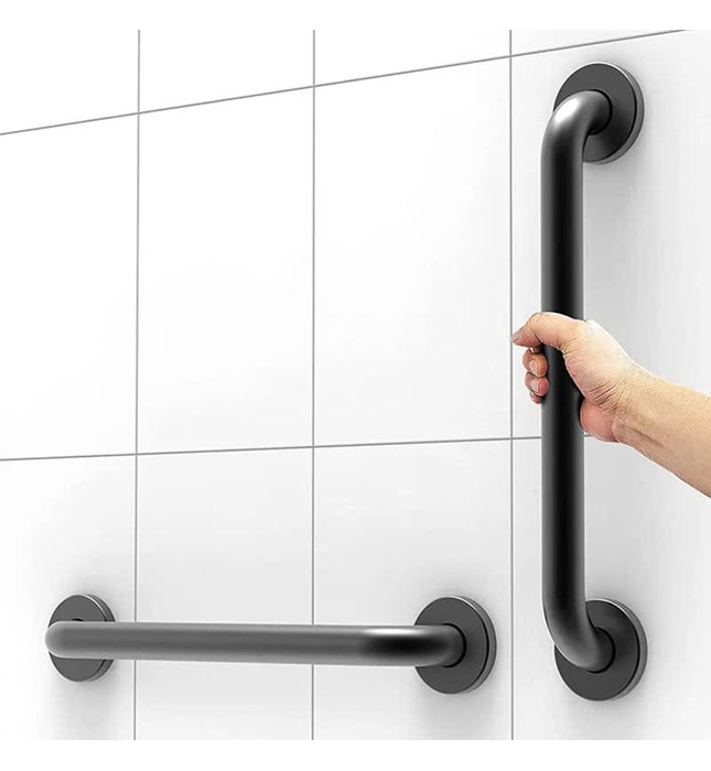 Thanh tay vịn phòng tắm màu đen Miken MK-G9022B 