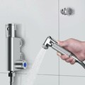 Vòi xịt vệ sinh nóng lạnh nhiệt độ Miken F-7506W màu chrome