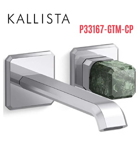 Vòi chậu lavabo cổ dài - đá xanh - màu chrome Kallista P33167-GTM-CP
