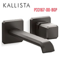 Vòi chậu lavabo gắn tường vòi dài màu đen Kallista P33167-00-BGP