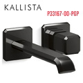 Vòi chậu lavabo gắn tường vòi dài màu đen Kallista P33167-00-PGP