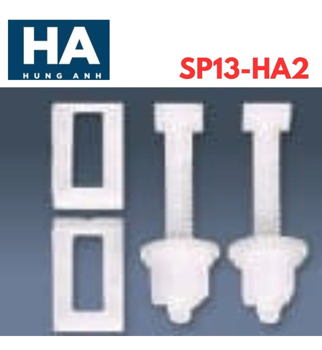 Chân ốc nhựa Hùng Anh SP13 (Dùng cho nắp bồn cầu HA05, 25)