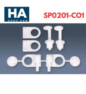 Chân ốc nhựa Hùng Anh SP02 (Dùng cho nắp bồn cầu HA03)