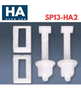 Chân ốc nhựa Hùng Anh SP13 (Dùng cho nắp bồn cầu HA05, 25)