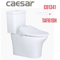 Bồn cầu 2 khối nắp điện tử Caesar CD1341+TAF610H 