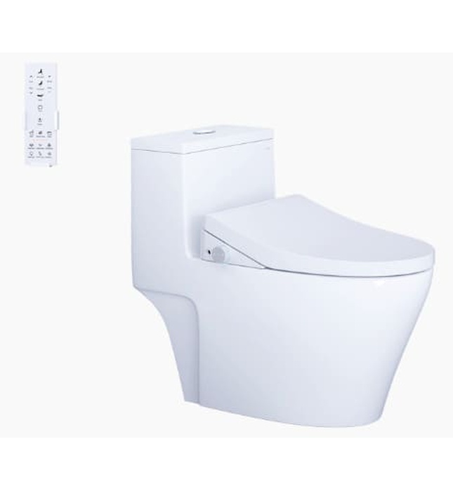 Bồn cầu 1 khối nắp điện tử Caesar C1356F+TAF512H 