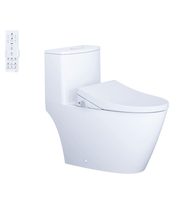 Bồn cầu 1 khối nắp điện tử Caesar C1363F+TAF512H 