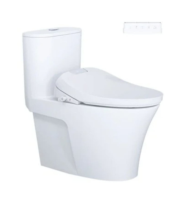 Bồn cầu 1 khối nắp điện tử Caesar C1395F+TAF610H 