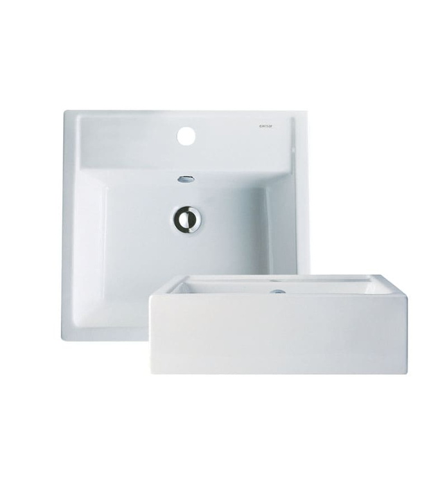 Chậu Rửa Mặt Đặt Bàn Vuông Caesar LF5236