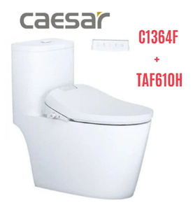 Bồn cầu 1 khối nắp điện tử Caesar C1364F+TAF610H