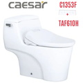 Bồn cầu 1 khối nắp điện tử Caesar C1353F+TAF610H 