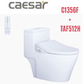 Bồn cầu 1 khối nắp điện tử Caesar C1356F+TAF512H 