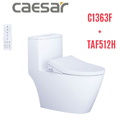 Bồn cầu 1 khối nắp điện tử Caesar C1363F+TAF512H 