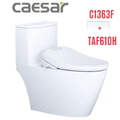 Bồn cầu 1 khối nắp điện tử Caesar C1363F+TAF610H 
