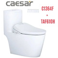 Bồn cầu 1 khối nắp điện tử Caesar C1364F+TAF610H