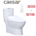 Bồn cầu 2 khối nắp điện tử Caesar CD1320+TAF710H