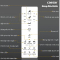 Bồn cầu 1 khối nắp điện tử Caesar C1395F+TAF512H 